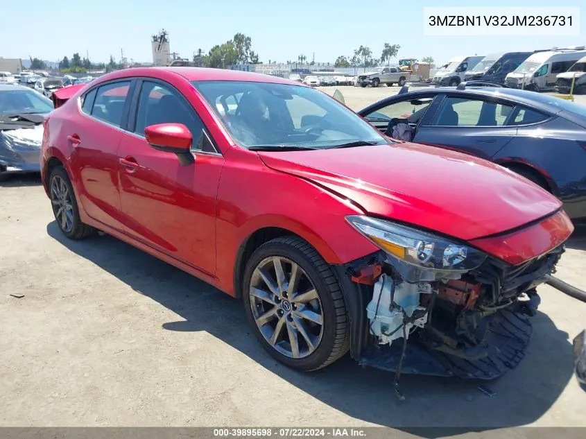 2018 Mazda Mazda3 Touring VIN: 3MZBN1V32JM236731 Lot: 39895698