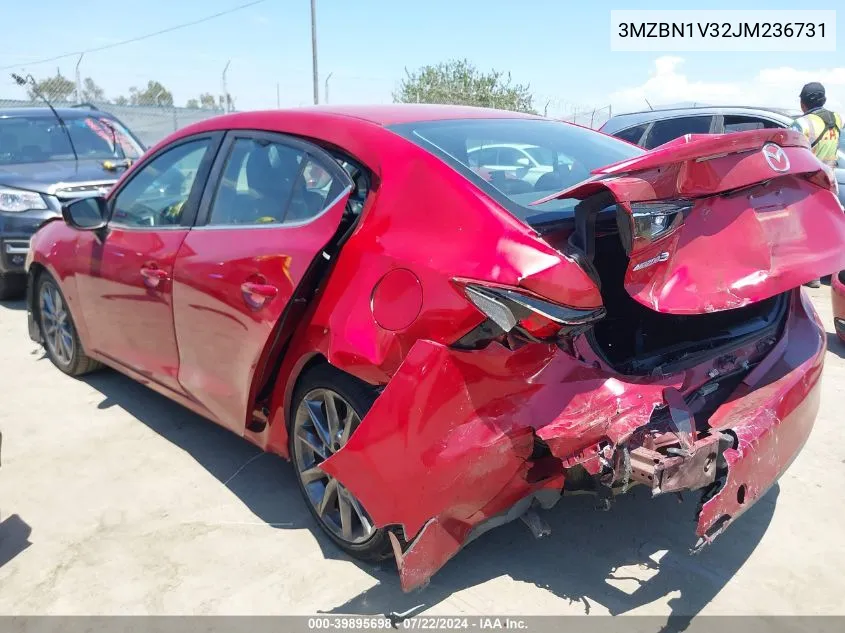 2018 Mazda Mazda3 Touring VIN: 3MZBN1V32JM236731 Lot: 39895698