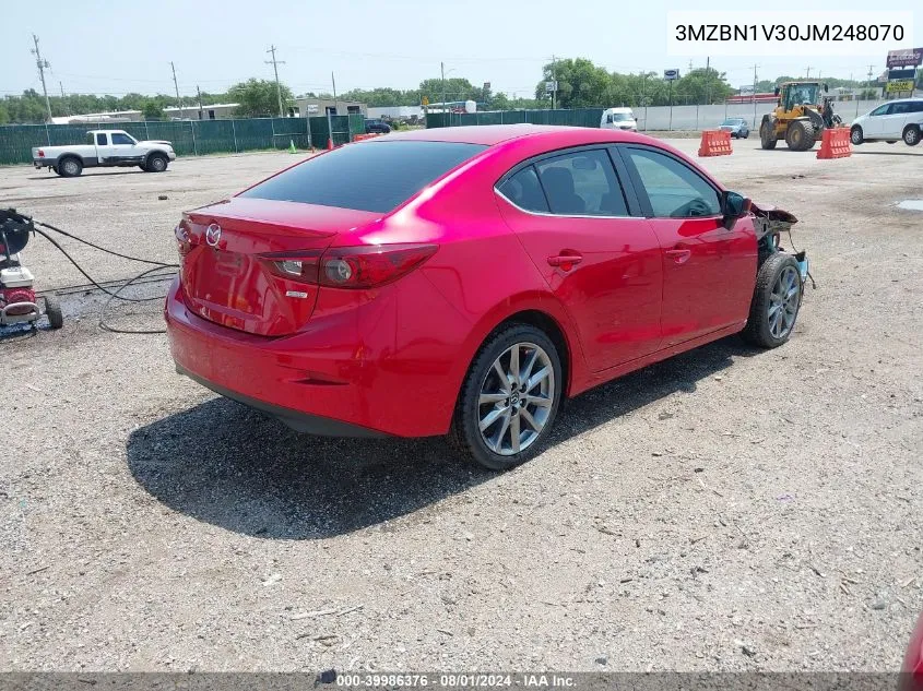 2018 Mazda Mazda3 Touring VIN: 3MZBN1V30JM248070 Lot: 39986376