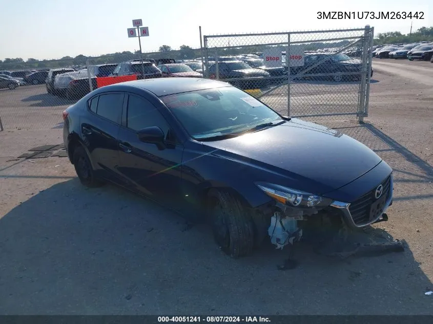 3MZBN1U73JM263442 2018 Mazda Mazda3 Sport