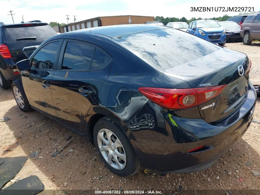 2018 Mazda Mazda3 Sport VIN: 3MZBN1U72JM229721 Lot: 40067382