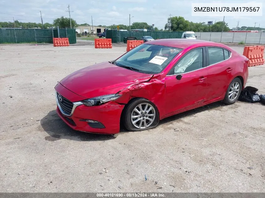 3MZBN1U78JM179567 2018 Mazda Mazda3 Sport