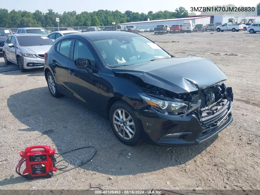 2018 Mazda Mazda3 Sport VIN: 3MZBN1K70JM268830 Lot: 40109493