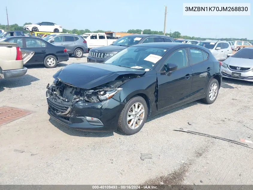 2018 Mazda Mazda3 Sport VIN: 3MZBN1K70JM268830 Lot: 40109493