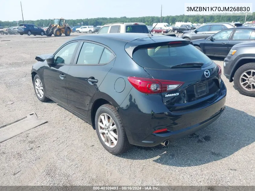 2018 Mazda Mazda3 Sport VIN: 3MZBN1K70JM268830 Lot: 40109493