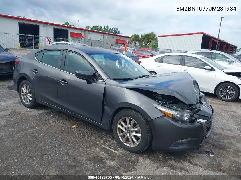 2018 Mazda Mazda3 Sport VIN: 3MZBN1U77JM231934 Lot: 40129755