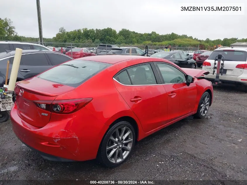 2018 Mazda Mazda3 Touring VIN: 3MZBN1V35JM207501 Lot: 40208736