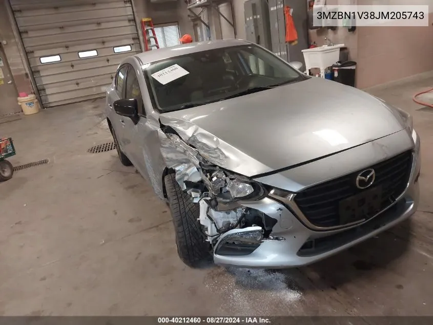 3MZBN1V38JM205743 2018 Mazda Mazda3 Touring