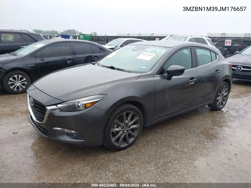 2018 Mazda 3 Grand Touring VIN: 3MZBN1M39JM176657 Lot: 40233402