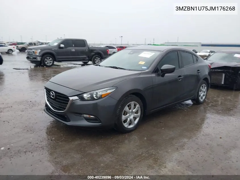 3MZBN1U75JM176268 2018 Mazda Mazda3 Sport