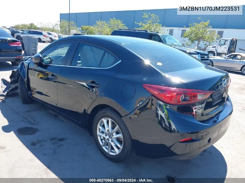 2018 Mazda Mazda3 Sport VIN: 3MZBN1U70JM223531 Lot: 40270863