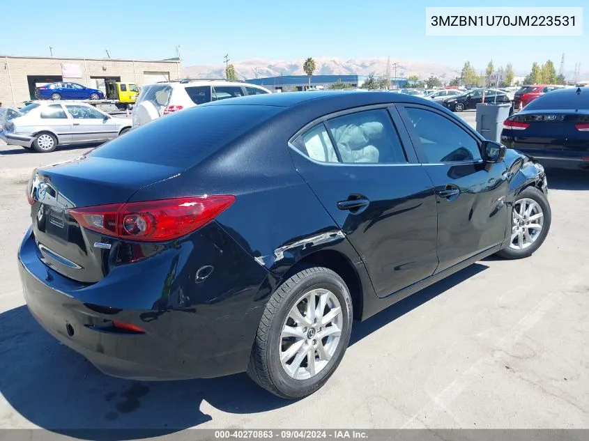 2018 Mazda Mazda3 Sport VIN: 3MZBN1U70JM223531 Lot: 40270863