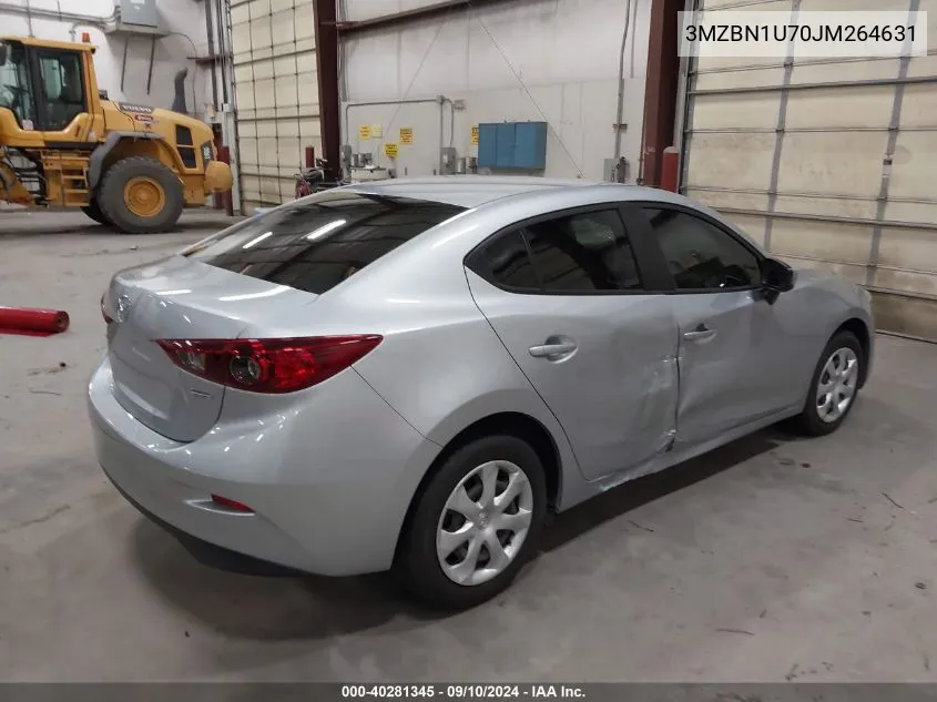 2018 Mazda Mazda3 Sport VIN: 3MZBN1U70JM264631 Lot: 40281345