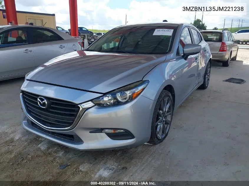 2018 Mazda Mazda3 Touring VIN: 3MZBN1L35JM221238 Lot: 40288302