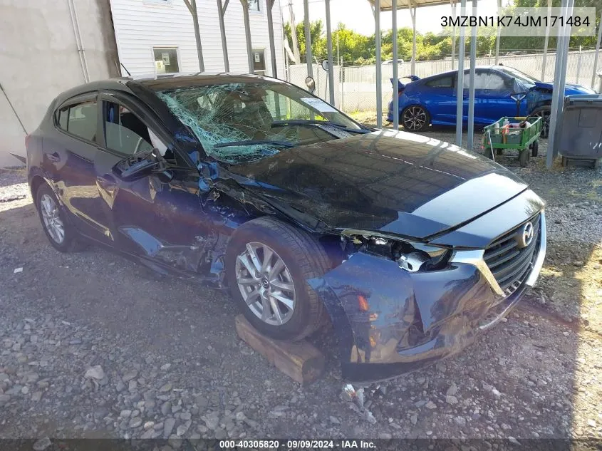 3MZBN1K74JM171484 2018 Mazda Mazda3 Sport