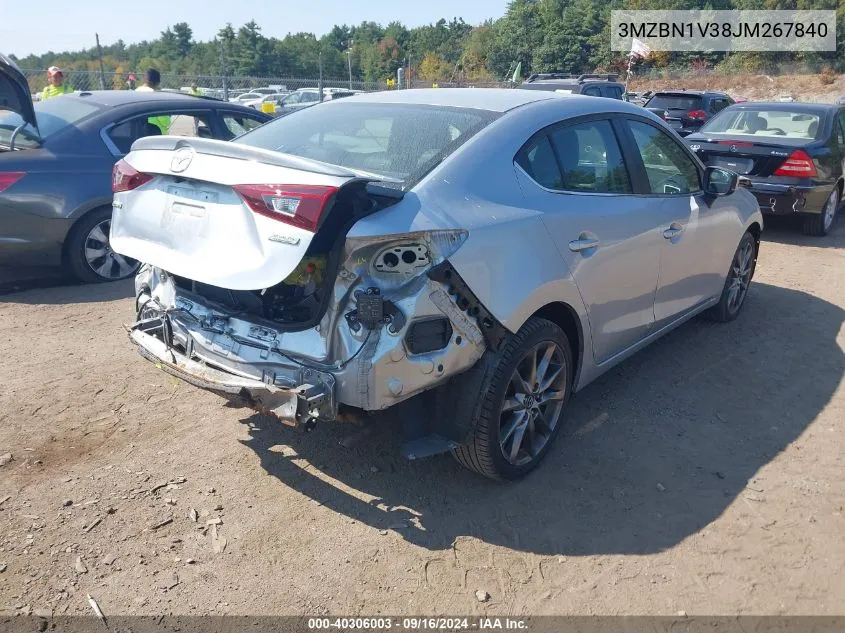 2018 Mazda Mazda3 Touring VIN: 3MZBN1V38JM267840 Lot: 40306003