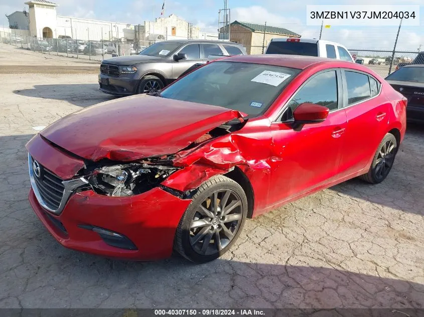 2018 Mazda Mazda3 Touring VIN: 3MZBN1V37JM204034 Lot: 40307150