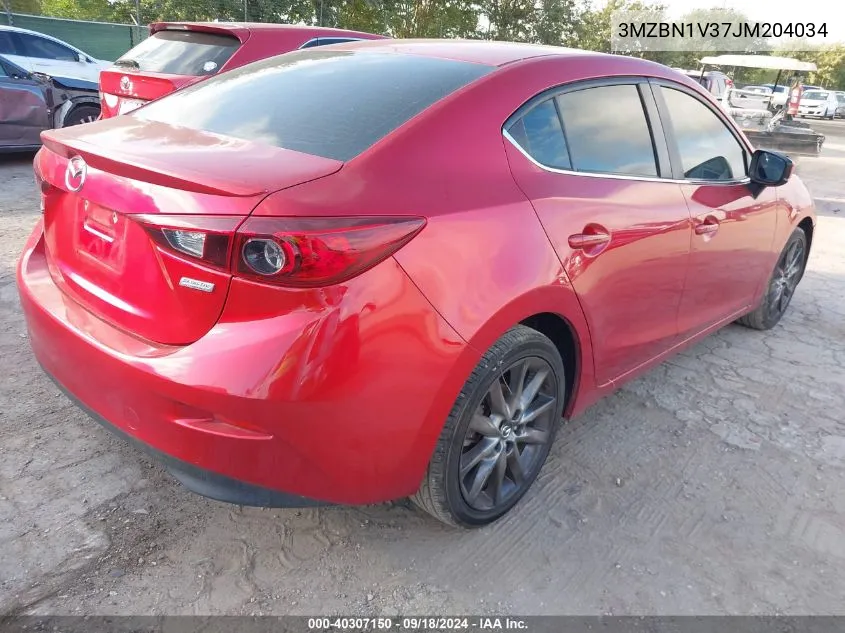 2018 Mazda Mazda3 Touring VIN: 3MZBN1V37JM204034 Lot: 40307150