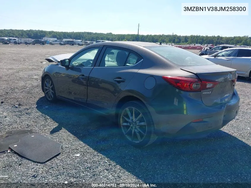 2018 Mazda Mazda3 Touring VIN: 3MZBN1V38JM258300 Lot: 40314753