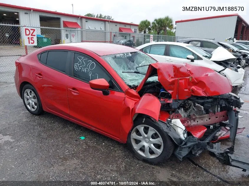 3MZBN1U79JM188570 2018 Mazda Mazda3 Sport