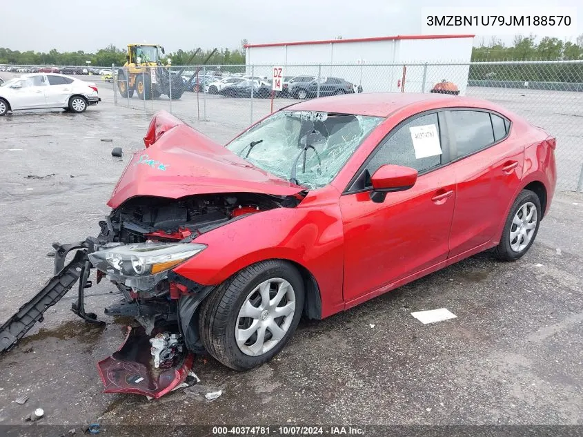 3MZBN1U79JM188570 2018 Mazda Mazda3 Sport