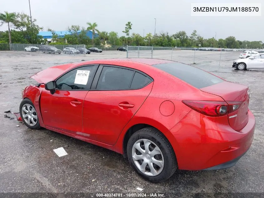 3MZBN1U79JM188570 2018 Mazda Mazda3 Sport