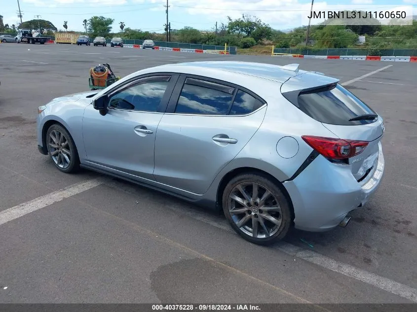 2018 Mazda Mazda3 Touring VIN: JM1BN1L31J1160650 Lot: 40375228