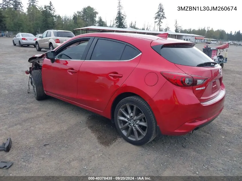 2018 Mazda Mazda3 Touring VIN: 3MZBN1L30JM260674 Lot: 40378435