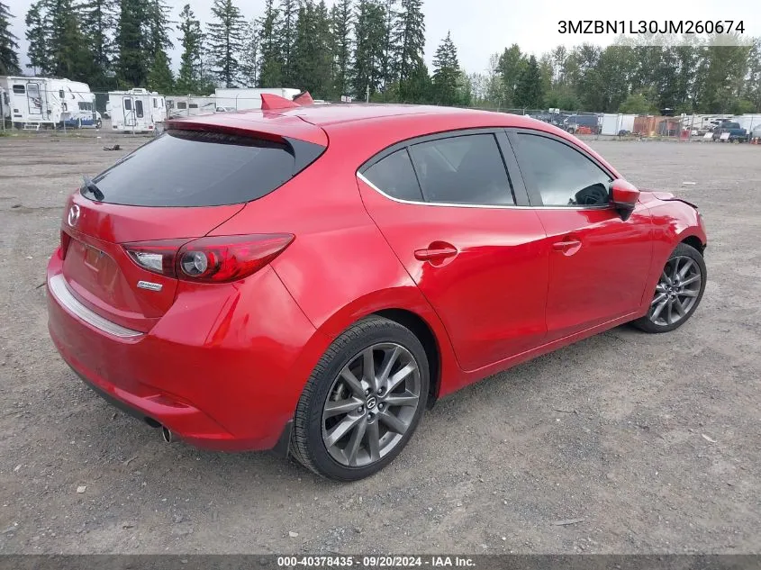 2018 Mazda Mazda3 Touring VIN: 3MZBN1L30JM260674 Lot: 40378435