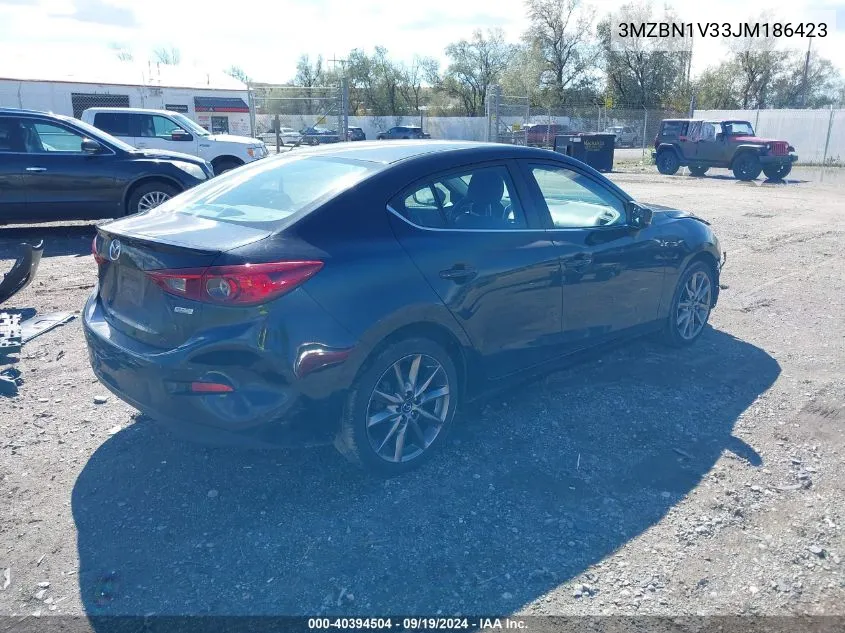 2018 Mazda Mazda3 Touring VIN: 3MZBN1V33JM186423 Lot: 40394504