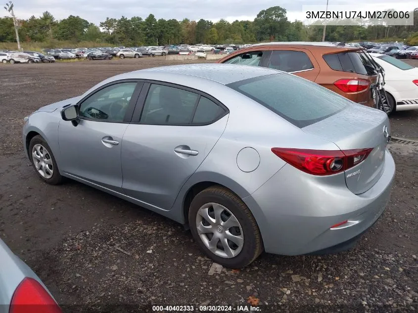 2018 Mazda Mazda3 Sport VIN: 3MZBN1U74JM276006 Lot: 40402333