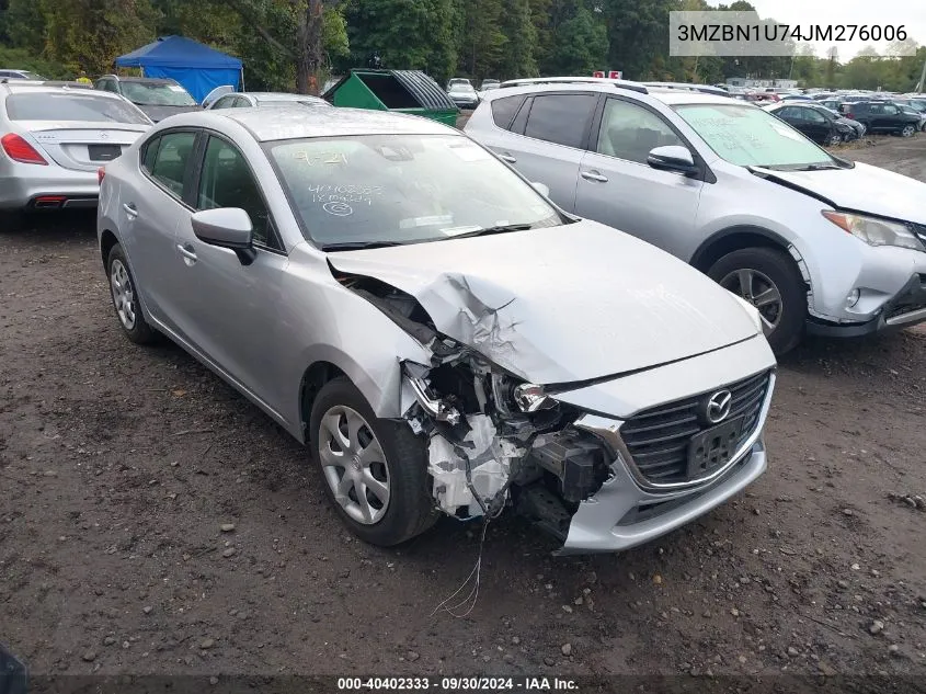 3MZBN1U74JM276006 2018 Mazda Mazda3 Sport