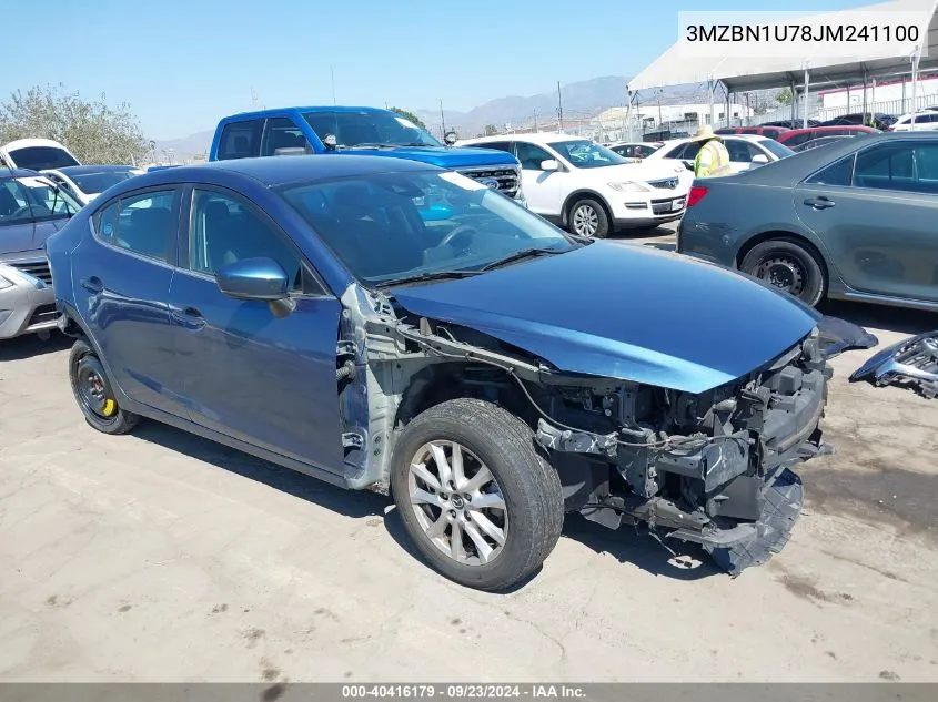 3MZBN1U78JM241100 2018 Mazda Mazda3 Sport