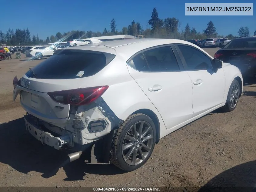 2018 Mazda Mazda3 Grand Touring VIN: 3MZBN1M32JM253322 Lot: 40420165