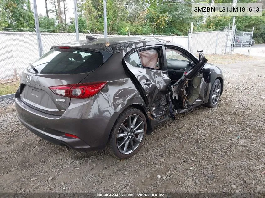 2018 Mazda Mazda3 Touring VIN: 3MZBN1L31JM181613 Lot: 40423435