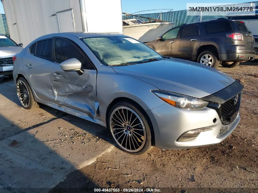 2018 Mazda Mazda3 Touring VIN: 3MZBN1V38JM254778 Lot: 40437503