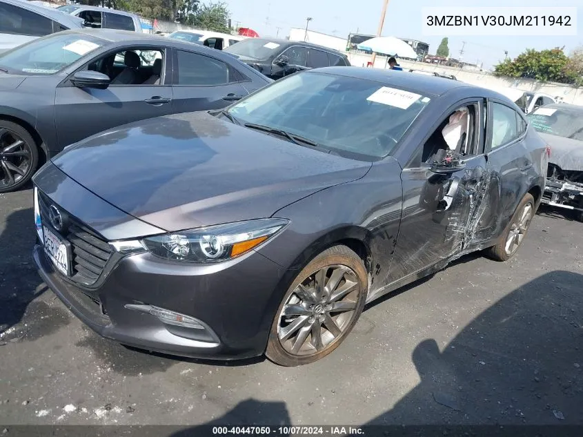 2018 Mazda Mazda3 Touring VIN: 3MZBN1V30JM211942 Lot: 40447050