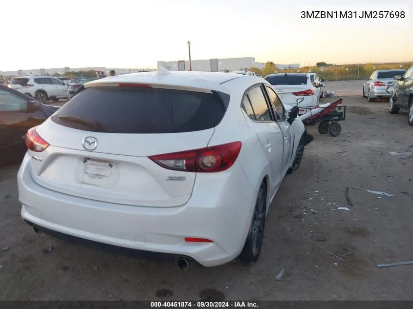 2018 Mazda 3 Grand Touring VIN: 3MZBN1M31JM257698 Lot: 40451874