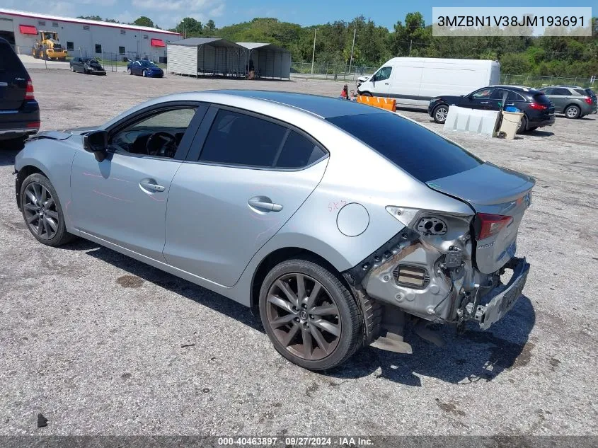 2018 Mazda Mazda3 Touring VIN: 3MZBN1V38JM193691 Lot: 40463897