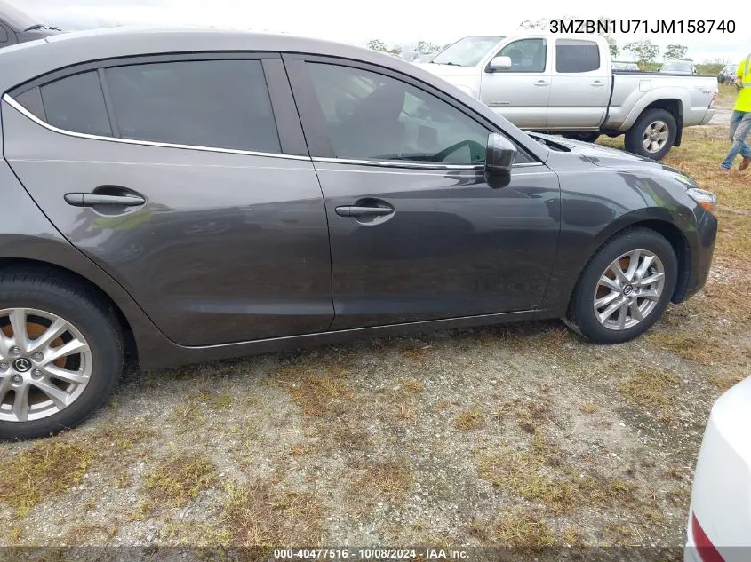 2018 Mazda 3 Sport VIN: 3MZBN1U71JM158740 Lot: 40477516