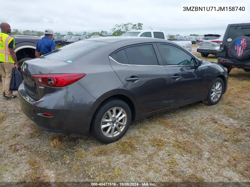 2018 Mazda 3 Sport VIN: 3MZBN1U71JM158740 Lot: 40477516