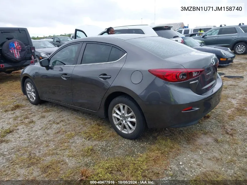 2018 Mazda 3 Sport VIN: 3MZBN1U71JM158740 Lot: 40477516