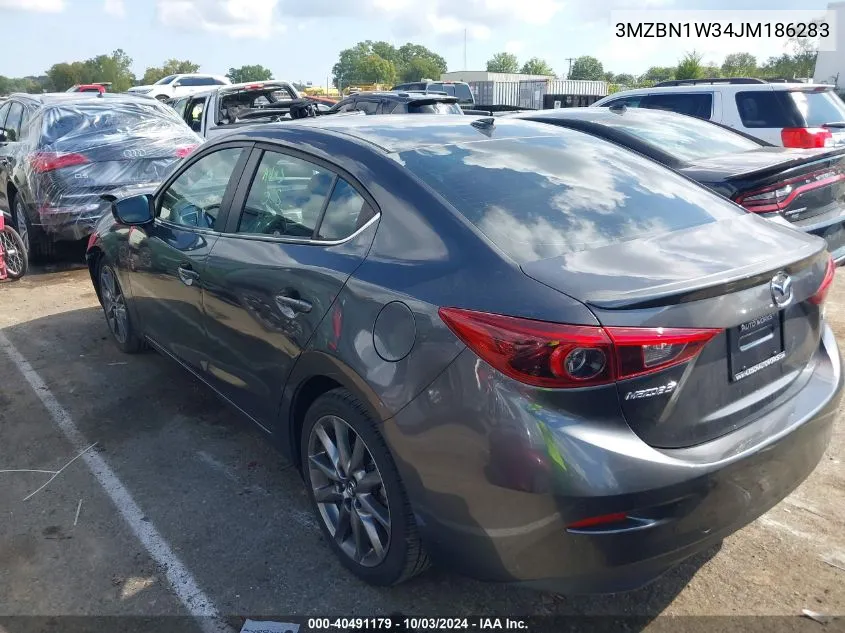 2018 Mazda Mazda3 Grand Touring VIN: 3MZBN1W34JM186283 Lot: 40491179