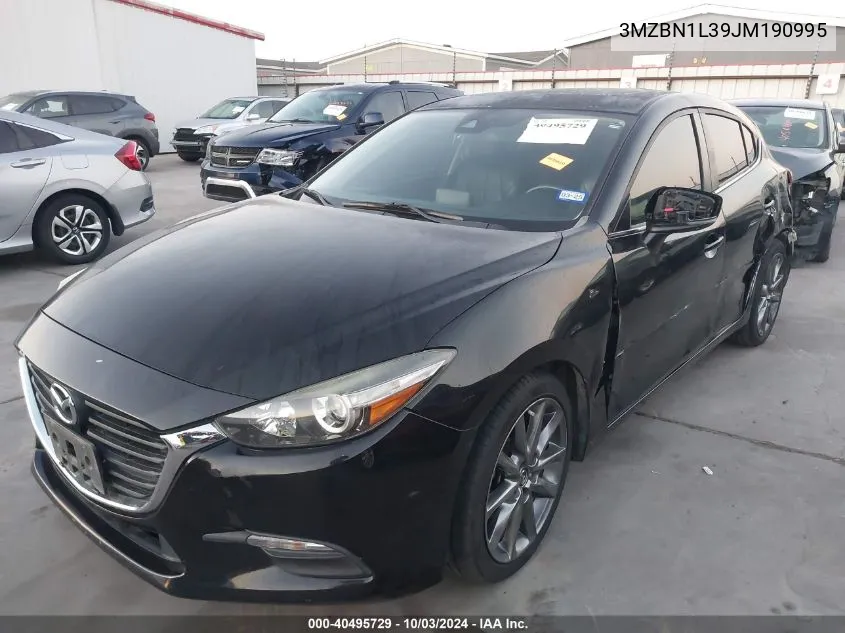 2018 Mazda Mazda3 Touring VIN: 3MZBN1L39JM190995 Lot: 40495729