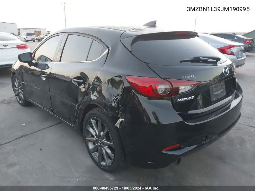 2018 Mazda Mazda3 Touring VIN: 3MZBN1L39JM190995 Lot: 40495729