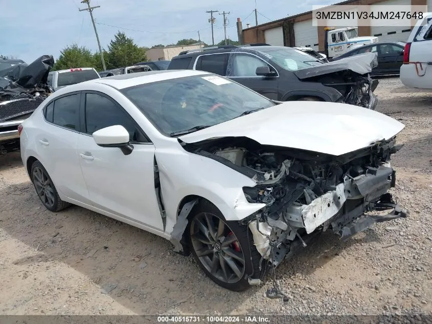 2018 Mazda Mazda3 Touring VIN: 3MZBN1V34JM247648 Lot: 40515731