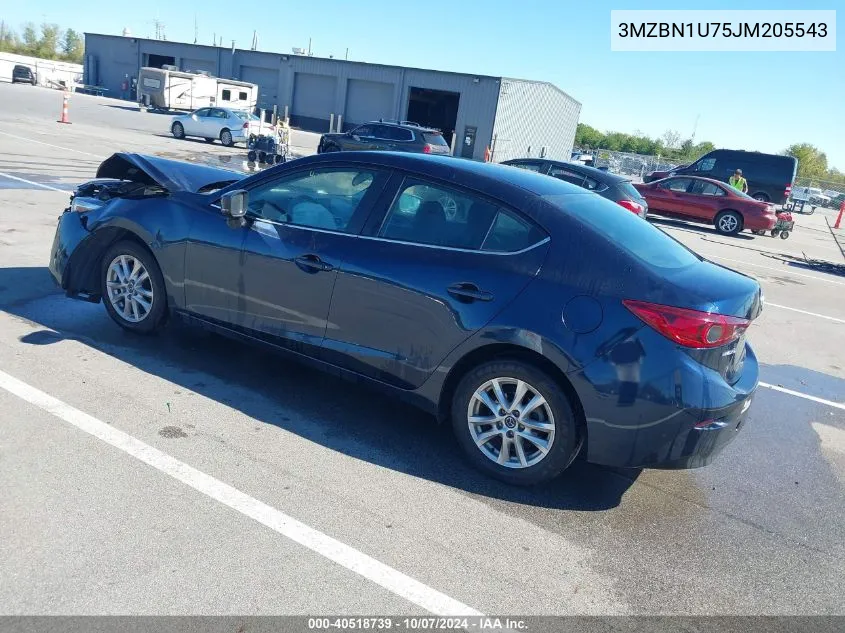 2018 Mazda Mazda3 Sport VIN: 3MZBN1U75JM205543 Lot: 40518739