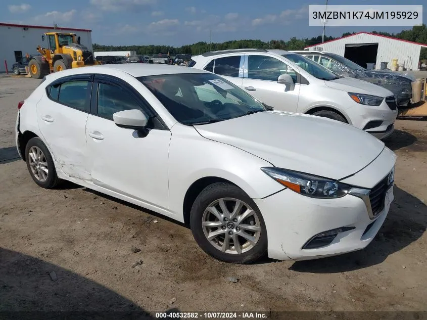 3MZBN1K74JM195929 2018 Mazda Mazda3 Sport