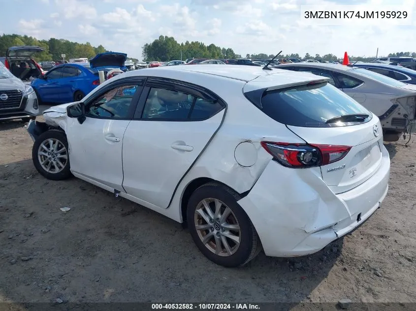 3MZBN1K74JM195929 2018 Mazda Mazda3 Sport