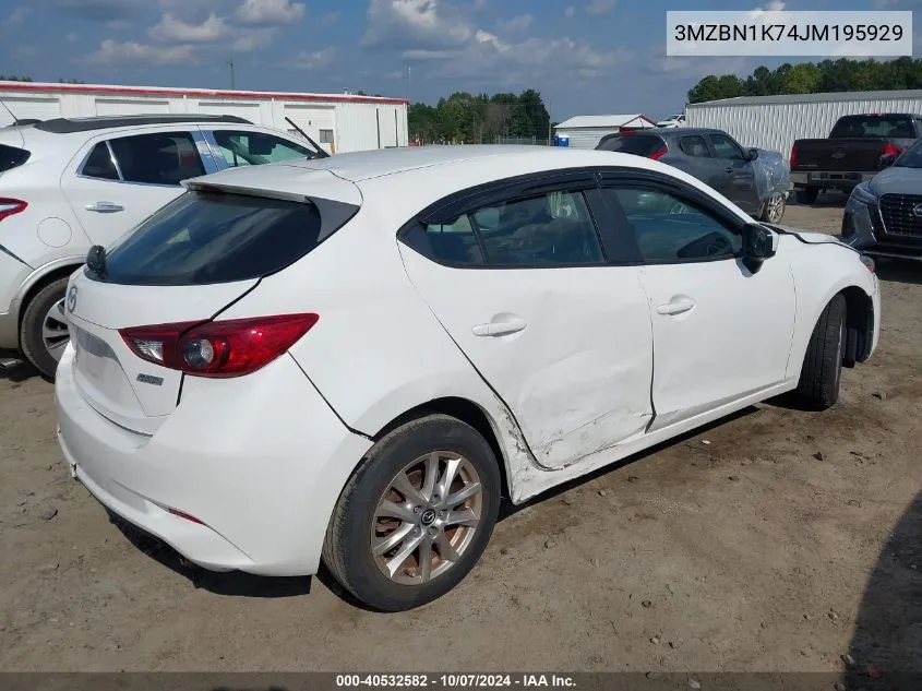 2018 Mazda Mazda3 Sport VIN: 3MZBN1K74JM195929 Lot: 40532582